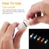 2pcs Underwater 150m LED Strobe Marker Diving Signal Light for Diving / Night Outdoor / Camping with 4 Sets Battery