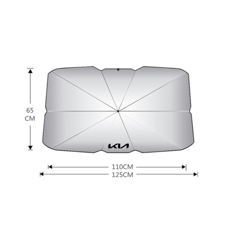 AANY1 Car Sunshade Umbrella Front Windshield Sunshade Uv Umbrella For KIA KN K3 K5 Sportage Sorento Picanto Ceed RIO 2 3 4 Accessories
