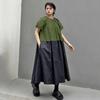 Patchwork Contrast Color Dress HQQ2491