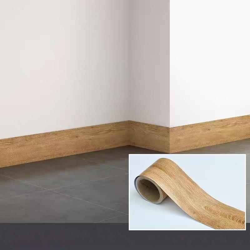 1roll 8cm/3.15in wide antique wood grain waterproof sticker with damaged window sill repair,skirting board,door frame,waistline