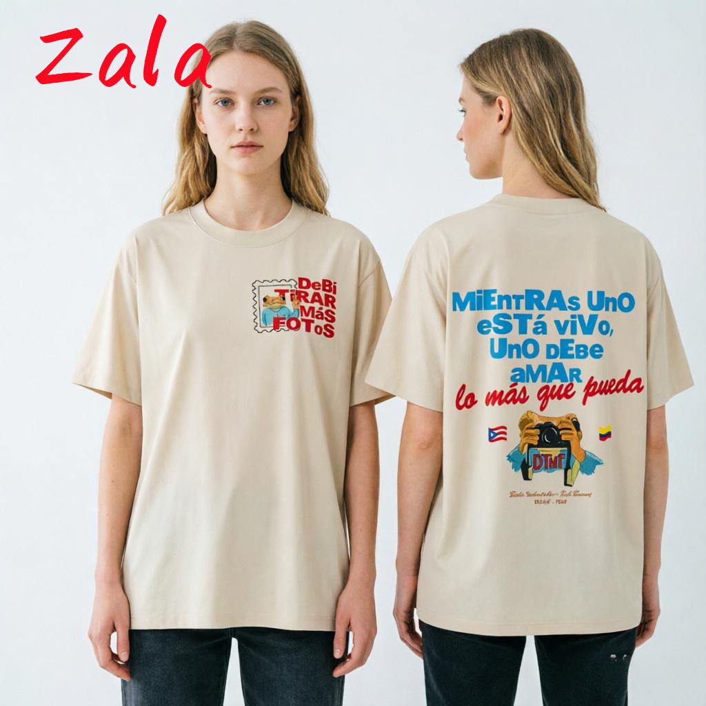 Rapper Bad Bunny Printed Unisexs Tshirt Debi Tirar Mas Fotos Dtmf Tour Fashion Unisexs Tshirt Streetwear Summer Unisexs Clothing