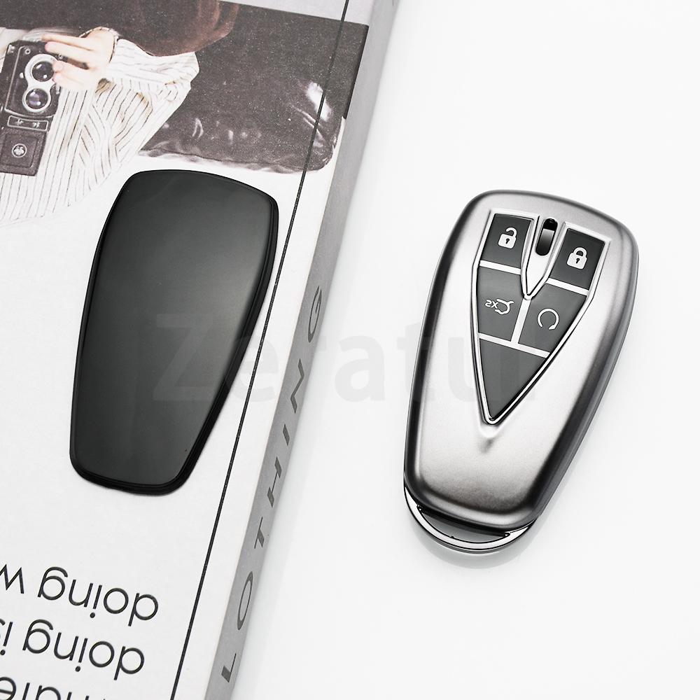 4 Buttons Auto Accessories For Changan Eado Unit Cs35Plus Cs55Plus Cs75Plus Tpu Car Key Case Cover Smart Protected Keychains