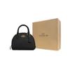 New COACH Sydney Cross Grain Leather Dome Bag, Handbag, Shoulder Bag, Crossbody Bag Small Women's Black CA202-IMBLK