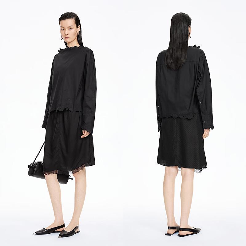 JNBY Off-Shoulder Loose Fit Shirt