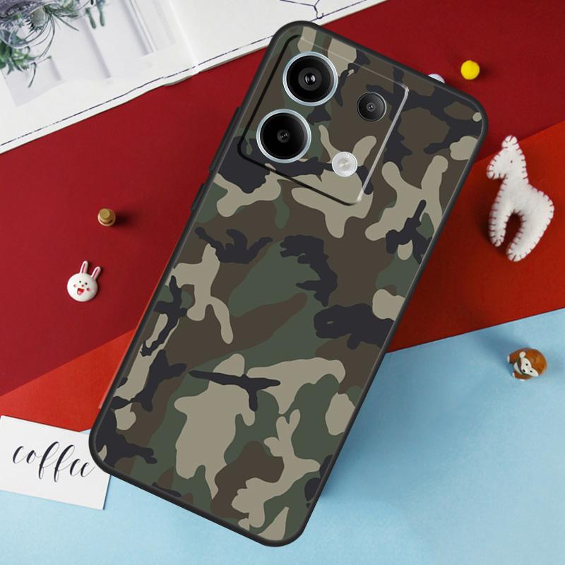 

Military Army Camouflage Case For Xiaomi Redmi Note 14 Pro 13 12 11 10 15 Pro Plus Redmi 14C 15C 10C 12C 13C 15 Cover Redmi 10