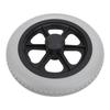 Kółko wózka inwalidzkiego 12 cali Pełne koło PU Antypoślizgowe Części zamienne do wózka inwalidzkiego manualnego Szare