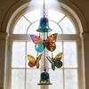 Butterfly Wind Chimes Producing Clear Tone for Balconies and Garden Creating a Peaceful Artistic Iron Design