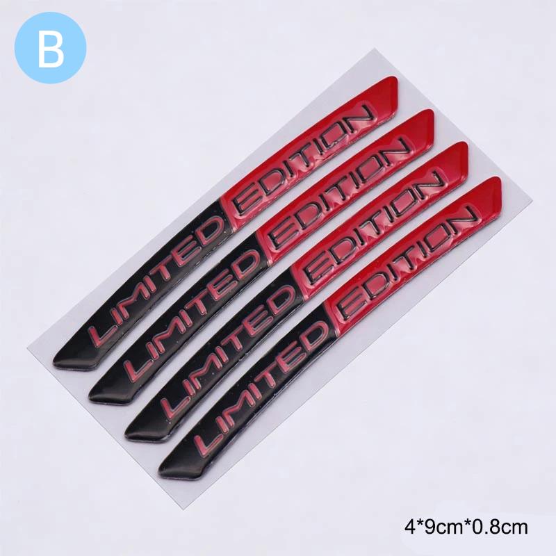 Aluminum LIMITED EDITION Car Wheel Hub Decoration Sticker For Sports Modification Accessories