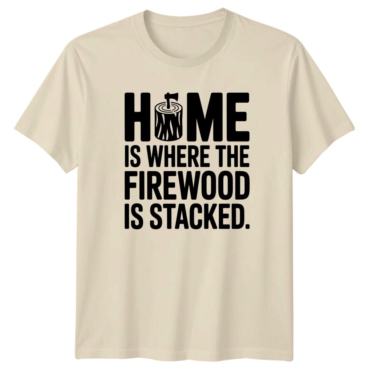 Home Is Where The Mens T-Shirt Woodworking Camping Gift For Him S