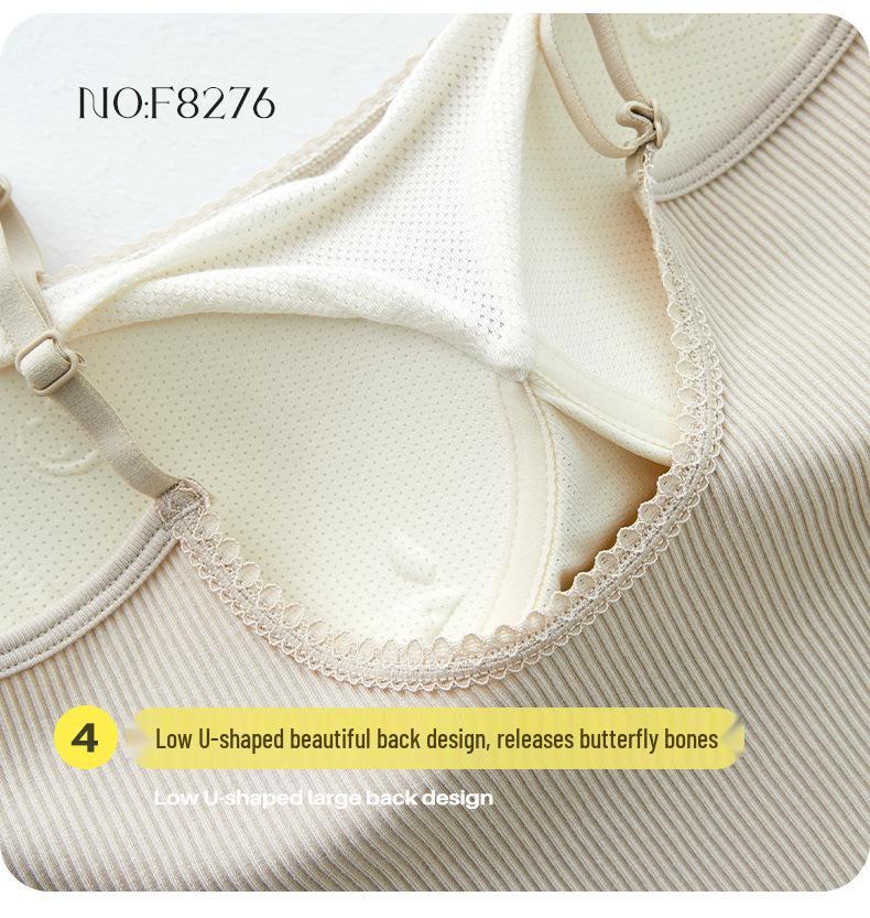 Spring & Summer Women's Slimming Camisole Vest with Built-In Bra