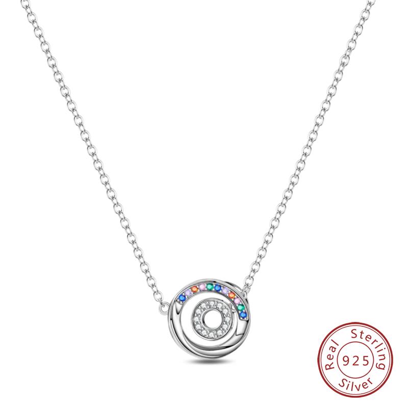 Necklace 925 Silver Cross Moonlight Guardian Dreamcatcher Necklace For Women Fashion Birthday Anniversary Jewelry Gifts