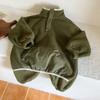 Winter Children Polar Fleece Sweatshirt Set Boys Girls Plus Velvet Thick Warm Suit Kids Casual Sports Outfits