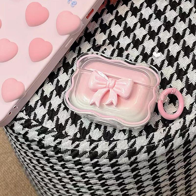 3D Bow Wireless Earphone Cover, Cute Earphone Cover