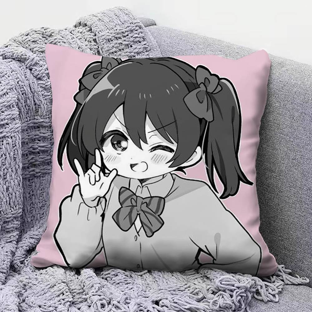 Yazawa Nico Love Live Anime Girl Home Sofa Cushion Covers And Aecorative Custom Pillow Covers
