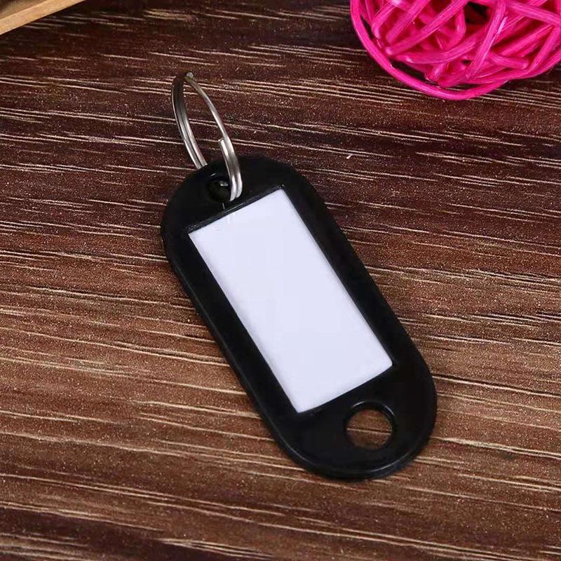 Colorful Plastic Key Tags for Handwritten Labels and Luggage, Small Gift Keychains