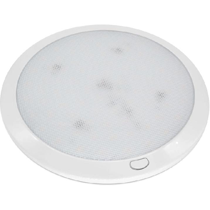 Dream lighting RV Interior LED Light with Dimmer Switch 12v Ceiling Light Fixture for RV Trailer Camper, Warm White Lighting, 4.5W, 300lumen, 5inch,