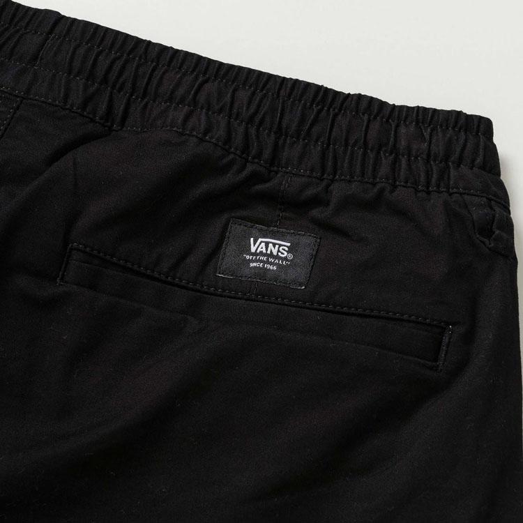 Vans Solid Color Loose Fit Lace-Up Casual Shorts Men Shorts Black VN0A5FKDBLK1