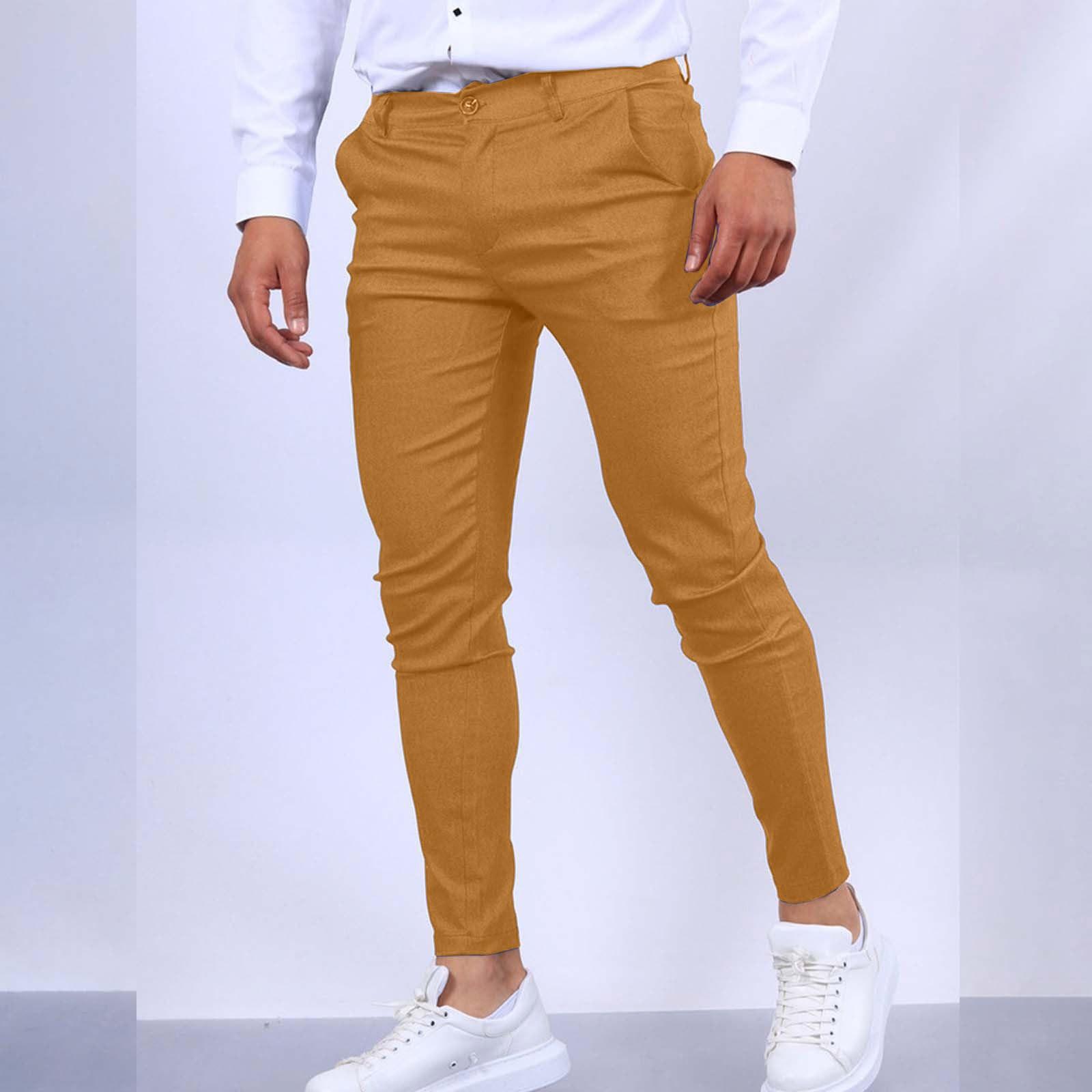 

Мужские брюки-карго, повседневные брюки-джоггеры, облегающие брюки с брюками S шафрановый