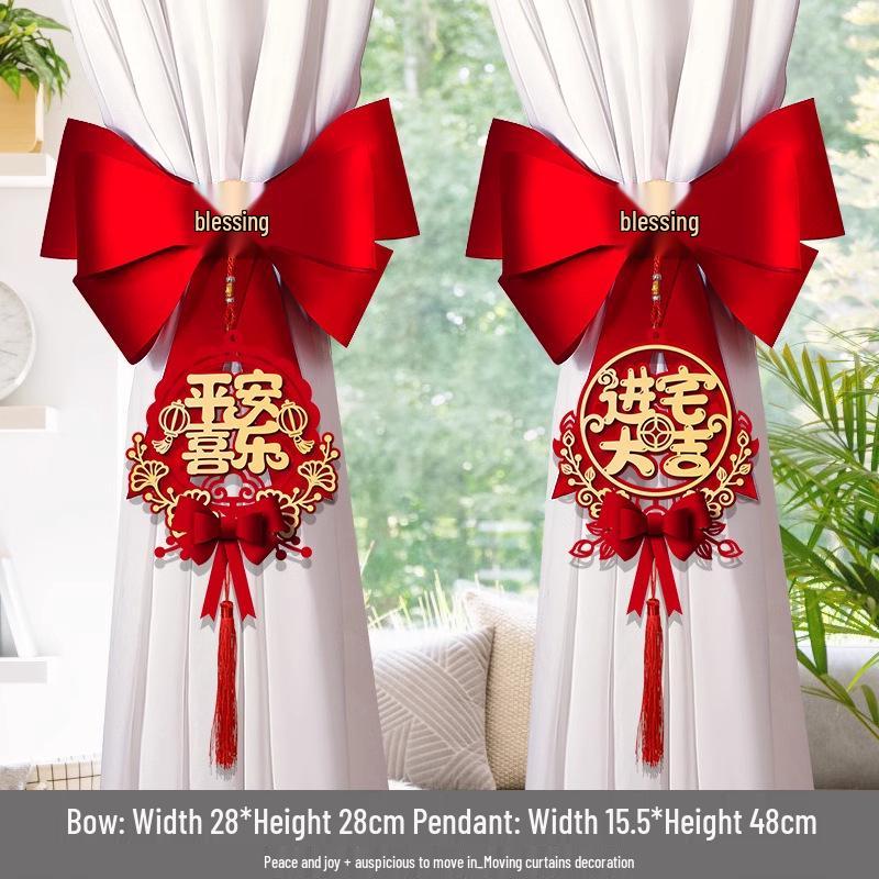 Creative New Home Curtain Tieback Decoration for Housewarming Ceremony
