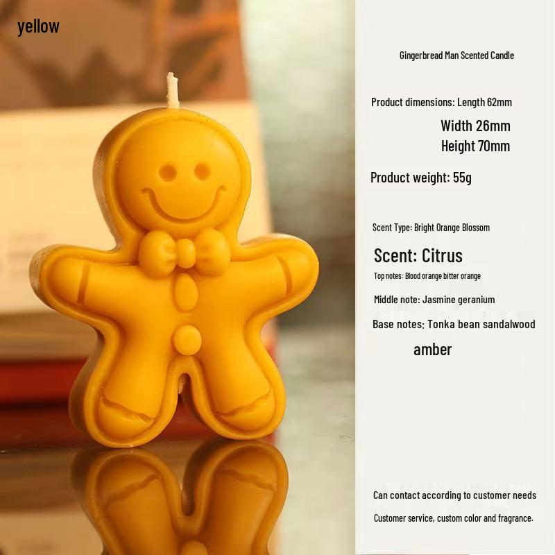 Creative Christmas Tree & Gingerbread Man Scented Candle Gift Box - Premium DIY Souvenir