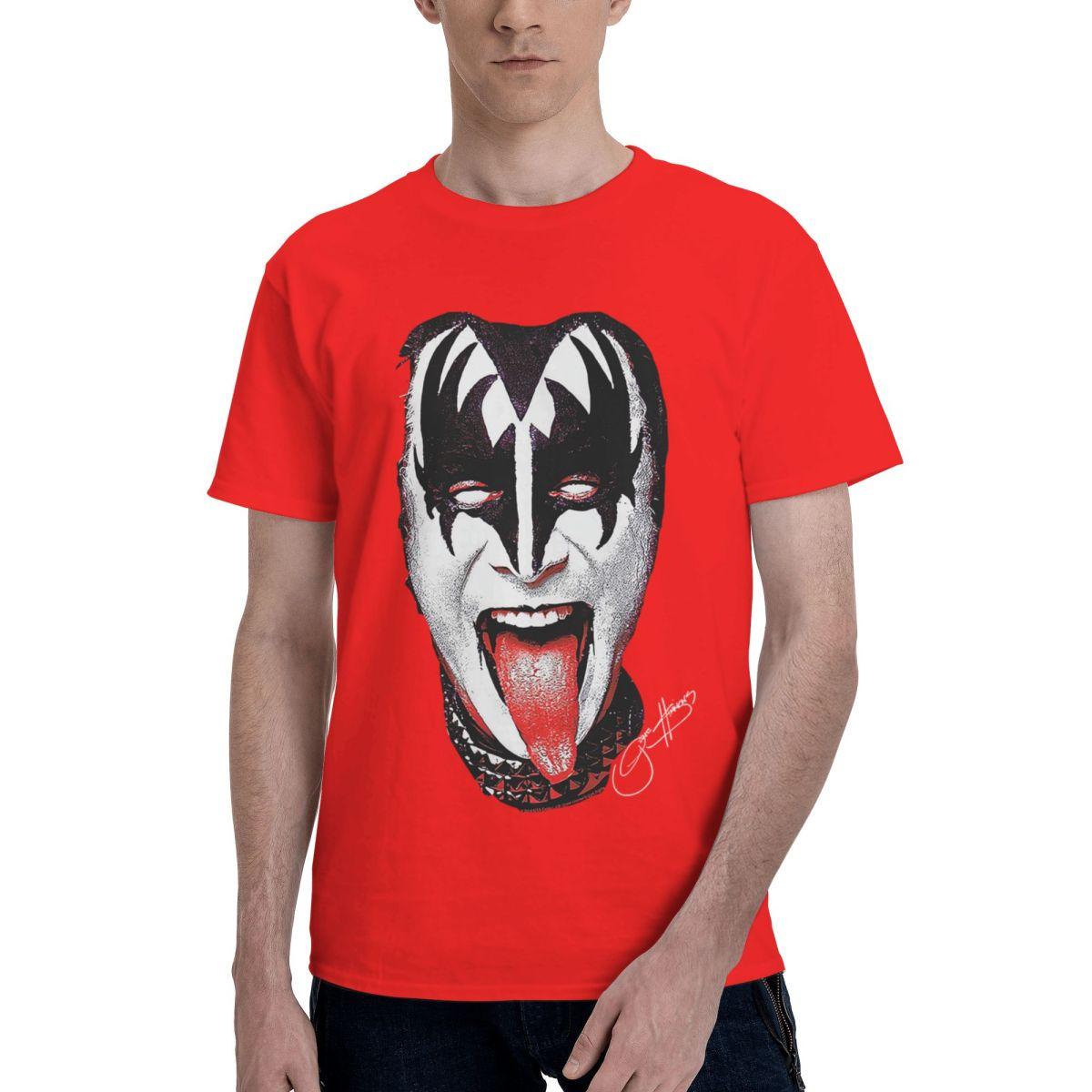

Группа Kiss Джин Симмонс 100% Хлопок Повседневные Дышащие Удобные Тоторо Футбольные Футболки 2025 Смешной Подарок S