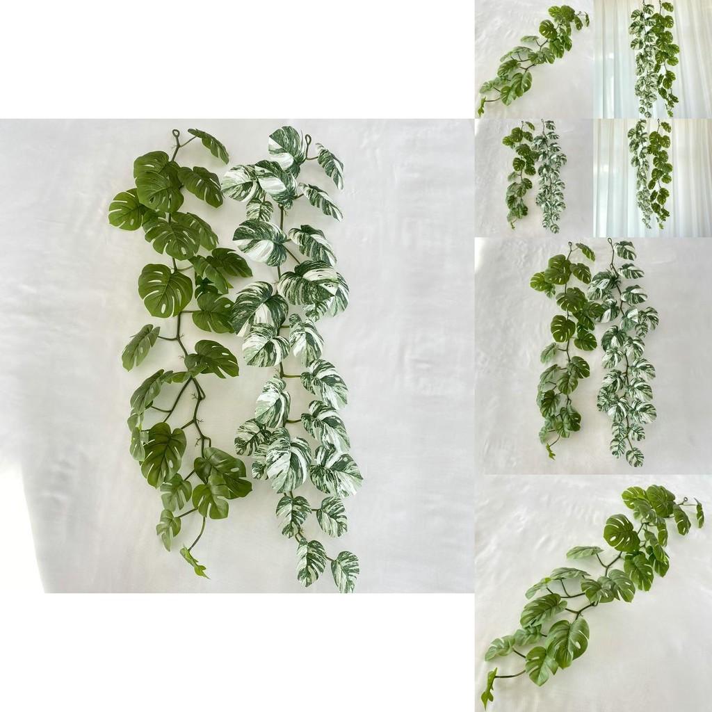 12m Faux Monstera Vine Hanging Plant For Living Room Wall Decoration
