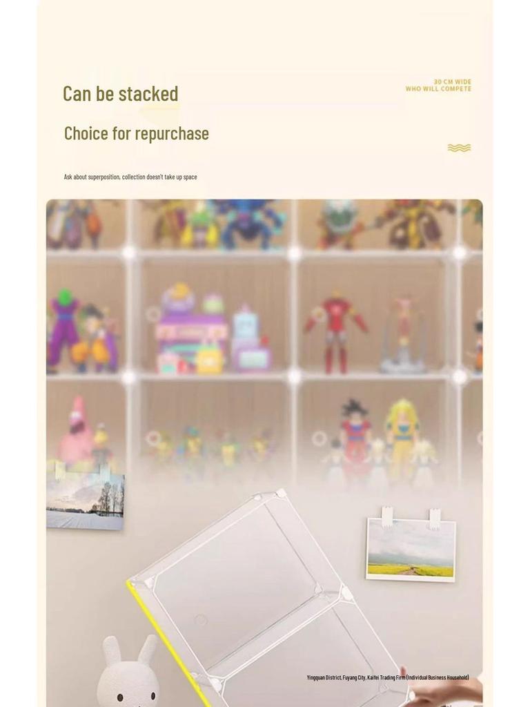 Lego Vitrine: Staubdichtes Transparentes Aufbewahrungsregal für Kleine Ornamente und Spielzeug