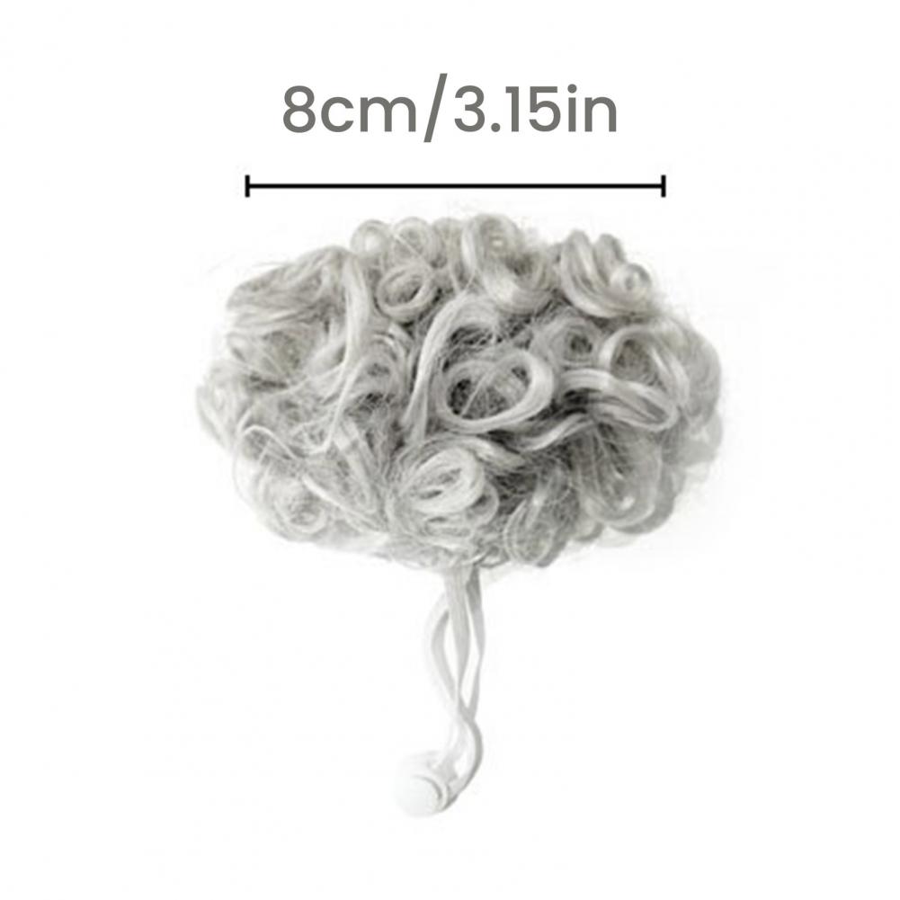 Dog Cosplay Wig Funny Cat Wig with Adjustable Elastic Band Big Wavy Short Curls Pet Afro Hair for Christmas Parties Dress-up