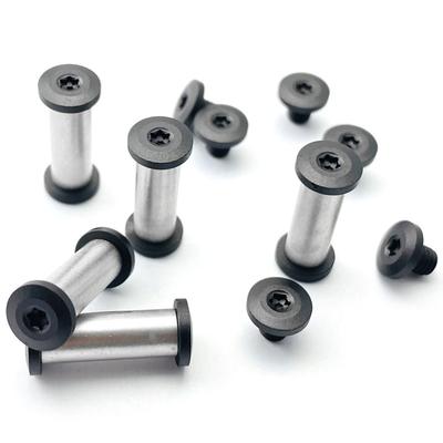 10 Juegos M3.5 Rosca Mango de Cuchillo Acero Inoxidable Tornillos de Bloqueo Cuchillos Plegables Espiga Eje Remaches DIY Hacer Accesorios Clavos
