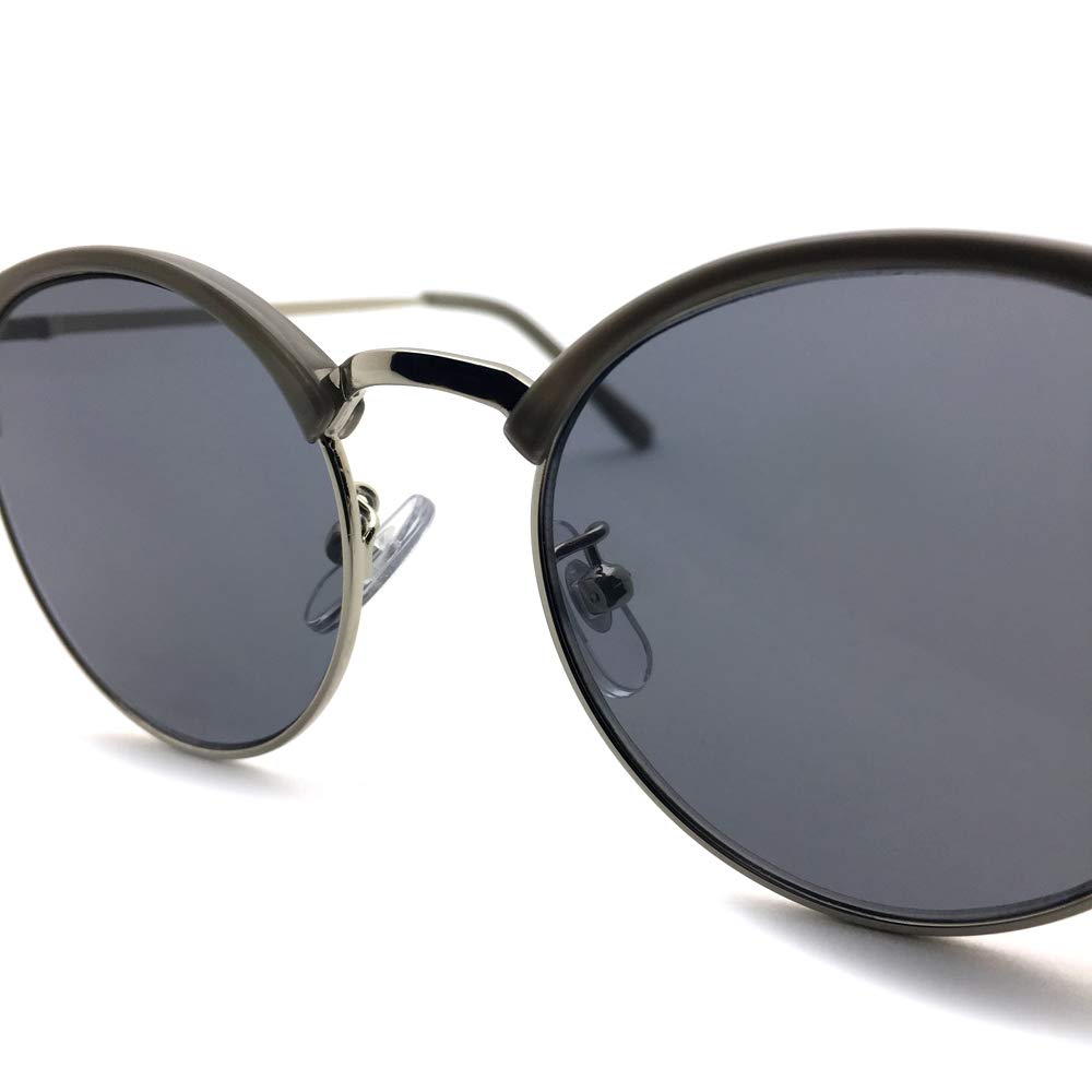 CLASSIC BOSTON SIRMONT BROW SUNGLASS Boston SIRMONT BROW LIGHT SMOKE (Classic Sunglasses) GRAY/SILVER ×
