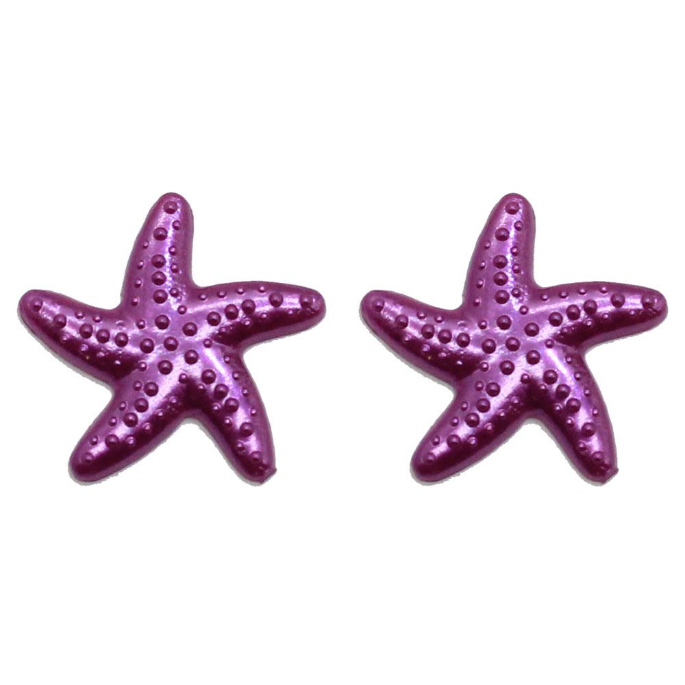 1000Pcs Pearl Color Plastic Starfish Flat Back Cabochon Scrapbooking DIY Embellishments Slime Charm Jewelry Hairpin Craft Decor