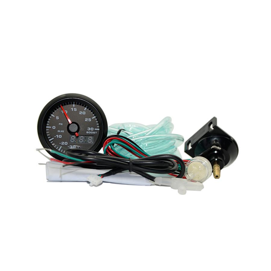 2" 52Mm 7 Colors Led Car Auto Turbo Boost Gauge Psi Meter Analog/Digital Dual Display Car Meter With Sensor