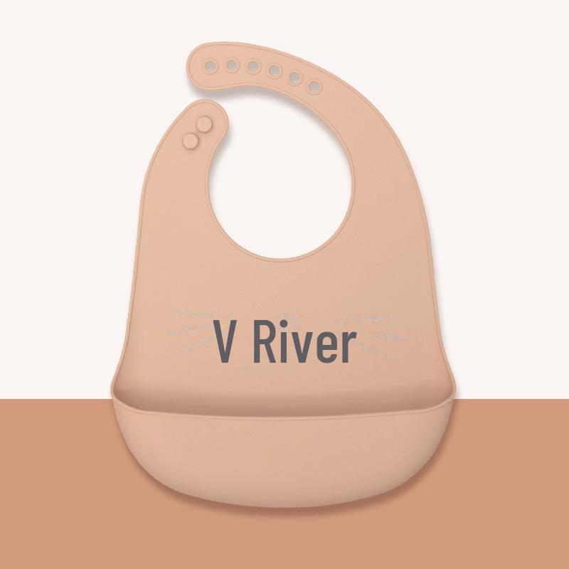 Babador de silicone à prova d'água para bebês - Babador de arroz descartável grande