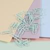 Colorful Plastic-Coated Paper Clips & Binder Clips - 28mm Office Desk Organizer