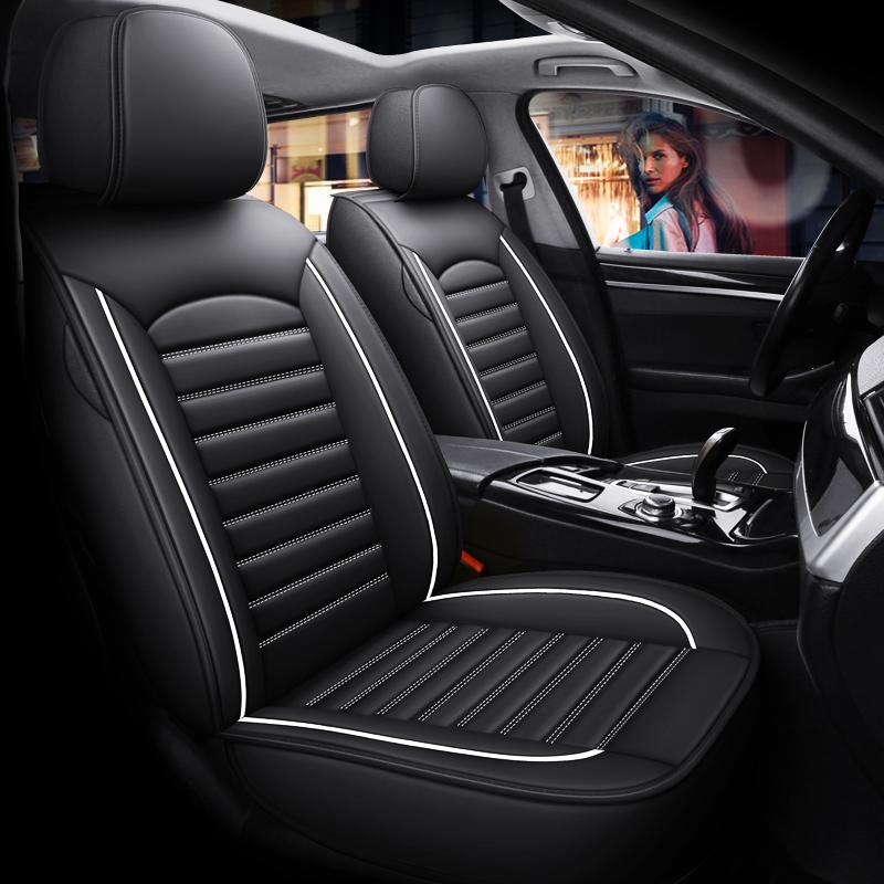 Premium Car Seat Covers for Front Seat - Universal Fit, Waterproof Leather Protection for Driver & Passenger Seats