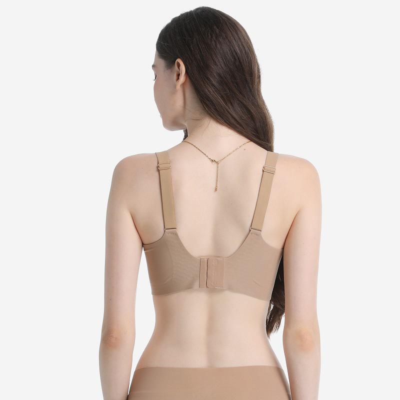 Seamless Wire-Free Anti-Sag Bra with Wide Straps for Women