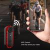 Bike Camera with 1080P HD 150 Wide Angle Motorcycle Rearview Recorder APP IPX6 Waterproof Bicycle Riding Safety Video Camera Taillight, Camera,
