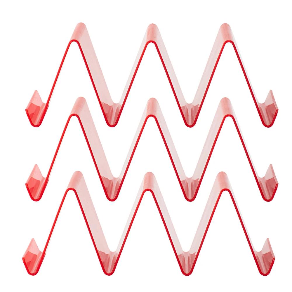 3Pcs Taco Holder Mexican Pizza Roll Shelf Burrito Potato Chips Rack Shells Taco Rack Colorful Tableware Pancake Stand