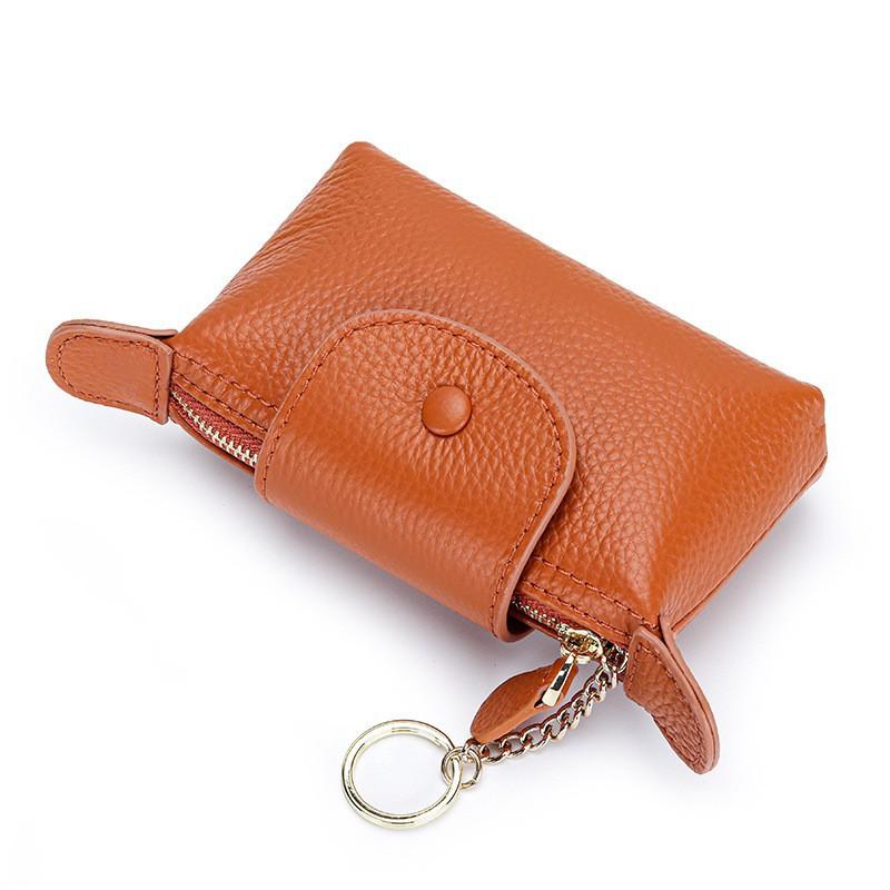 Leather Coin Purse Women Small Exquisite Mini Loose First-layer Cowhide Large Capacity Hand-held 12x8x4cm 2570₽