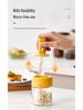 Telescopic Glass Seasoning Spoon and Jar Set for Kitchen and Home
