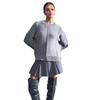 2025 Autumn/Winter Women's Loose Fit Hollow Knit Pullover Sweater - Round Neck, Lazy Style