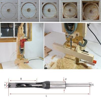 6/6.4/8/10/12.7mm HSS Square Hole Drill Bit Mortising Chisels Woodworking Tool