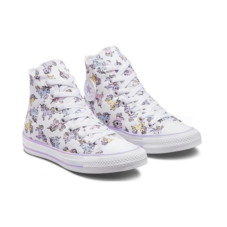 (GS) Converse Chuck Taylor All Star 'White Multi-color' Kids' A01674C