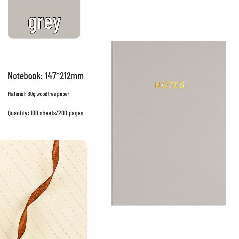 Large Thick Loose-Leaf Meeting Minutes Notebook - A5/B5, Simple Design