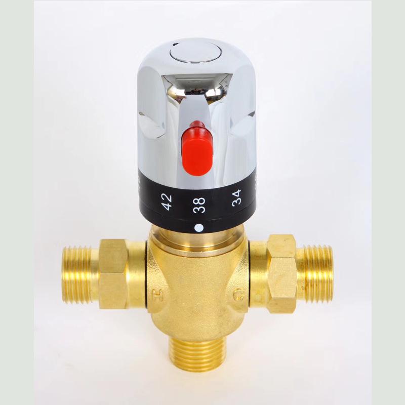 Thermostatic Solar Water Heater Valve: Cold/Hot Shower Mixer & Faucet