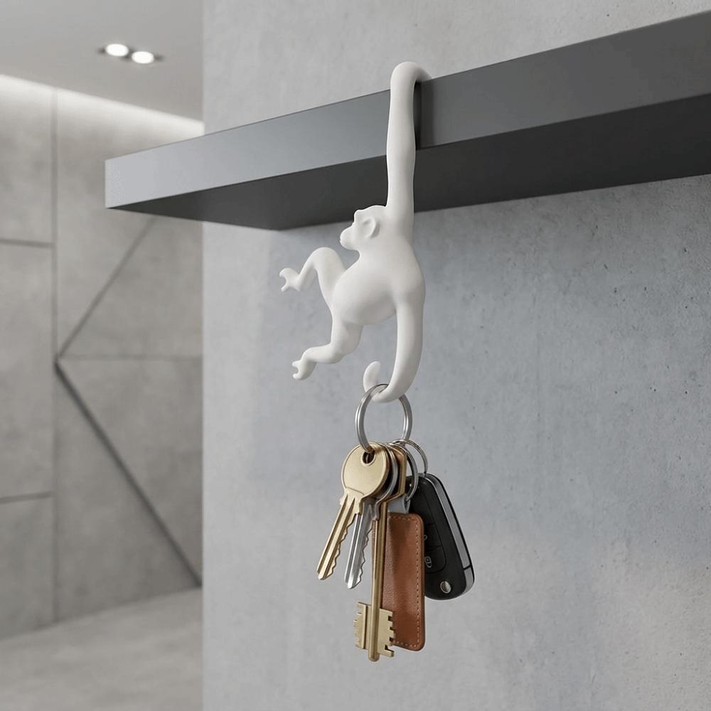 3D Printed Banana Hook Plastic Key Hanger Multi-functional Monkey Shaped Wall Hook Living Room