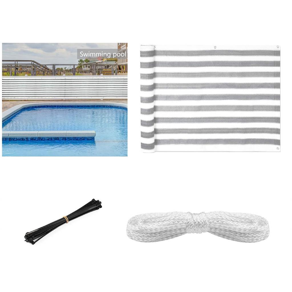 Balcony Privacy Screen Fence Mesh For Balcony Windscreen Sun Shade UV-Proof
