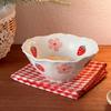 Overseas Hot-Selling Hand-Painted Strawberry Flower Ceramic Coffee Cup And Saucer Set High-Value Cup Cute Water Cup