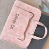 Large Capacity Laptop Bag PU Leather Computer Handbag Durable Laptop Sleeve  Commute