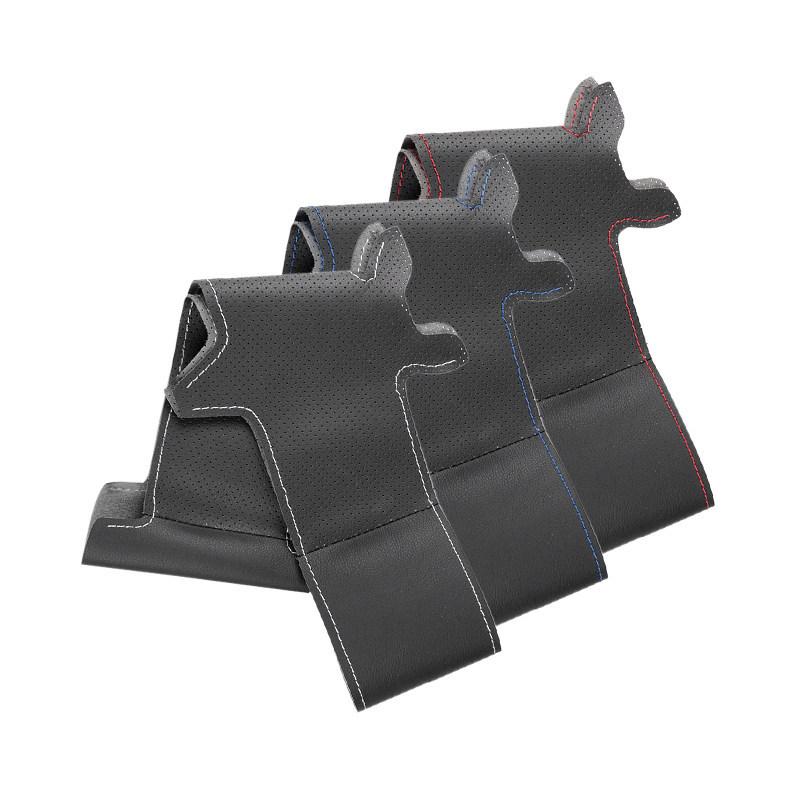 Hand Braid For VW Passat B6 Golf 5 Jetta MK5 Tiguan Car Interior Accessories Microfiber Leather Steering Wheel Cover Trim